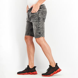 Shorts de Mezclilla para Hombre, Corte Recto Moderno, Cintura Media, Tejido Transpirable, Ecológico, Resistente al Viento, Casual de Verano - Product Image 5