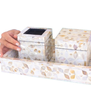 Dernier modèle Coffret plateau avec nacre et résine Brûleur Bakhoor Brûleur décoratif aspect royal à prix raisonnable - Product Image 3