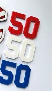 Pare-chocs de casque de baseball personnalisés avec adhésif 3M 2D 3D double bande pour les logos des équipes - Product Image 3