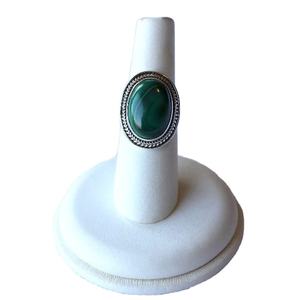 Vente en gros Malachite Argent 925 Bande Personnalisée Partie Gemme Bague Lunette Réglage Classique Canal Femmes Bijoux Cadeau Offre Spéciale - Product Image 6