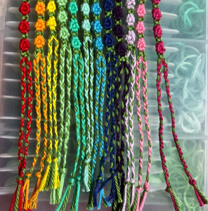 Customisable Knotted Flower <b>String</b> Friendship Colorful - <b>String</b> - Trendy - *CUSTOMIZABLE* - Product Image 2