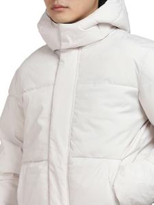 Men White <b>Padded</b> Detachable Hooded Bubble Down Jacket Puffer Warm Winter Coat Custom Logo Bubble Softshell Parka Tactical Jacket - Product Image 3