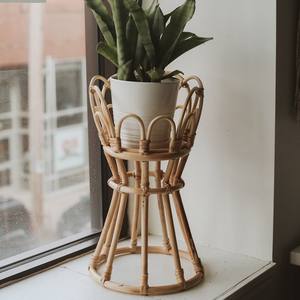 Accessoires de meubles bohème décoration de salon meilleure vente support de plante en rotin bon marché - Product Image 6