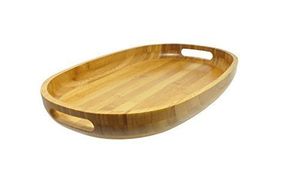 Bandeja para servir té y café de forma redonda de diseño atractivo, bandeja para servir de madera de gran calidad al mejor precio - Product Image 3