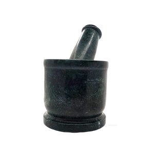 Ensemble de mortier et pilon vert ou Ohkli Musal ou Kharal ou Idi Kallu ou Khal Musal ou Khalbatta ou moulin à épices - Product Image 3