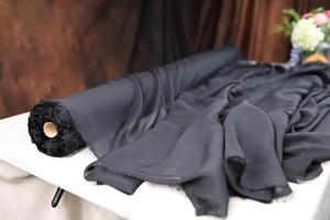 Tissu en mousseline de soie léger de qualité supérieure au mètre, finition mate douce, idéal pour la confection de robes de mariée, la décoration, les robes, l'habillement de voitures et de sacs, pour filles. - Product Image 1