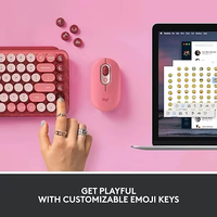 Clavier mécanique sans fil ergonomique RGB personnalisé en russe pour Logitech POP KEYS, pour les joueurs de PC, les utilisateurs de tablettes et les professionnels de bureau