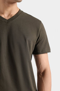 Camiseta informal ligera de manga corta para hombre, camiseta estampada transpirable de color superior en blanco hecha a medida - Product Image 5