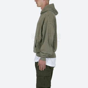 Sudadera con capucha de lavado ácido para hombre de calidad superior de último diseño de ajuste regular Sudadera con capucha de lavado ácido de diferentes colores personalizada al mejor precio - Product Image 3