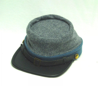 Sombrero de oficiales de la Academia Francesa Orijina Kepi para hombres Botones a presión Correa de barbilla Acc Fabricantes de caqui Rojo Negro Blanco Gorra Sombrero Kepi