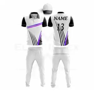 Custom Made Your Own Design Outdoor Sports Wear 2024 Polyester Material Men Women Cricket Uniform On Sale