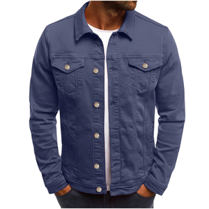 Conjuntos de chaqueta vaquera para hombre, ropa personalizada para hombre, ropa de calle, chaqueta vaquera de alta calidad para hombre - Product Image 4