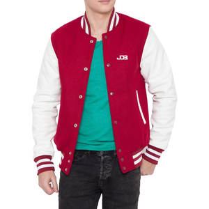 Chaqueta Letterman Personalizada con Logotipo Frontal y Cuello Alto, MOQ Bajo, Alta Calidad, para Hombre, Invierno, Transpirable, Secado Rápido, Poliéster/Algodón, OEM - Product Image 3