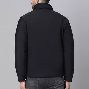 Veste rembourrée en coton réversible grande taille à la mode avec fermeture éclair au design unique Logo personnalisé et technique de sublimation du capuchon de remplissage - Product Image 5