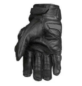 Gants de moto en cuir de protection pour motards sur route et hors route avec résistance aux chocs en maille respirante et prise en main sûre - Product Image 5