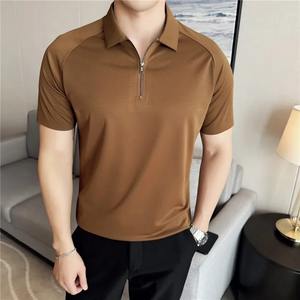 Unisexe pour POLO T-shirt personnalisation gratuite vêtements de travail uniforme entreprise costume Anti-rides Logo Image Design chemise culturelle personnalisée - Product Image 3