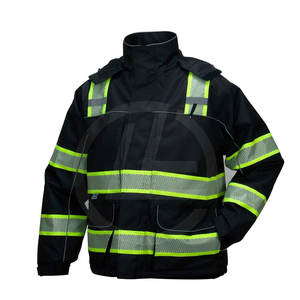 Veste de travail en toile pour hommes avec design utilitaire et veste de travail lourde pour hommes avec fermeture à glissière sur le devant - Product Image 2