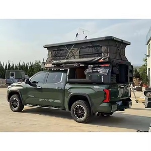 OFERTA en Mini Camioneta Camper Moderna y Limpia, Compacta, Todoterreno, con Techo Elevable, Cocina, Baño, Energía Solar, Impermeable, de Fibra de Vidrio, Plegable - Product Image 1