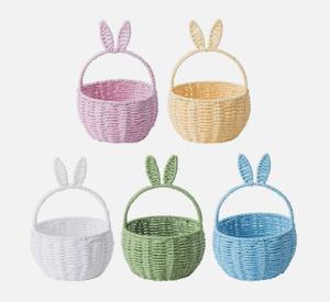 Cesta de Conejito de Pascua Tejida con Cuerda de Papel de Alta Calidad, Reutilizable, No Tóxica, para el Año Nuevo Chino, Vacaciones de Pascua, Almacenamiento para Niños - Product Image 5