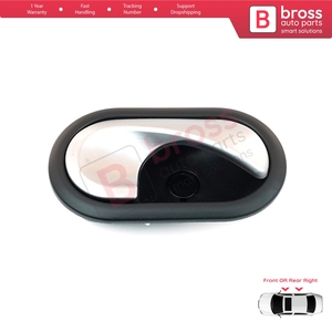 Nuevo Manillar Interior de Alta Calidad para Puerta BDP106, Negro Cromado Plateado, Delantero Trasero Derecho 8200730863 8200387749 8200310580 - Product Image 4