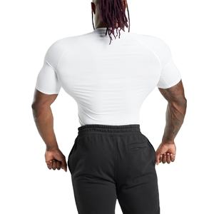 เสื้อยืดออกกำลังกายแขนสั้นผู้ชายผ้าโพลีเอสเตอร์สแปนเด็กซ์อีลาสเทนแห้งเร็ว - Product Image 5