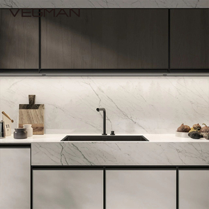 Tủ bếp đồ nội thất màu trắng sơn mài tủ hiện đại tùy chỉnh thiết kế nhôm ngăn kéo tủ đặt - Product Image 3