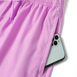 Short d'entraînement de style High Street pour homme, séchage rapide et écologique, couleur unie avec impression par transfert de chaleur - Product Image 3