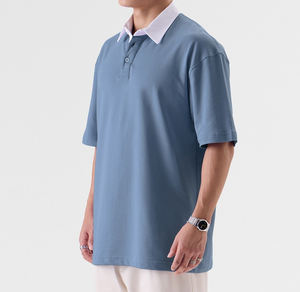 เสื้อโปโลผ้าฝ้ายแขนสั้นของผู้ชายเสื้อโปโลผ้าฝ้าย2025ออกแบบได้เอง - Product Image 2