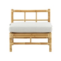 Ensemble table et chaises en bambou coloré, personnalisable et écologique, pour chambre, salon, maison, mobilier de loisirs, design tropical moderne