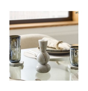 Candelabro de mármol de tamaño mini HECHO DE candelabro de mármol natural candelabro de mármol decorativo de mesa moderna al por mayor - Product Image 6