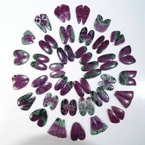 Quartz rubis naturel pour la fabrication de boucles d'oreilles, cabochon en vrac, qualité AAAAA, formes et tailles personnalisables, vente en gros directe d'usine - Product Image 4
