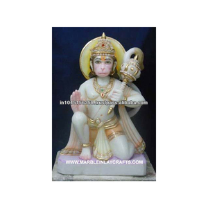 หินอ่อนหินประติมากรรมหนุมานจิ Murti - Product Image 1