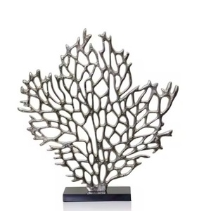 Esculturas de metal modernas de alta exigencia, vajilla decorativa de hojas en crecimiento en hoteles, oficinas, restaurantes y hogares, mejora interior - Product Image 2