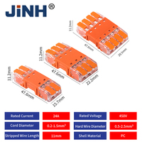 Connecteur de câblage universel à levier JINH CMK642 – Bloc de jonction sans soudure pour connexion de fils
