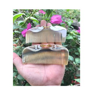 Peigne en corne de buffle de petite taille et couleur de corne noire naturelle pour cheveux et Offre Spéciale produit à bas prix de 99GD - Product Image 4