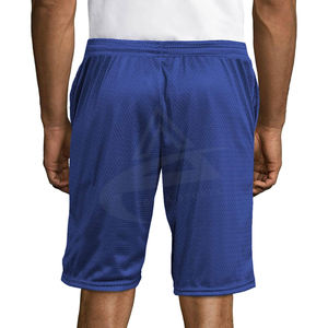 Pantalones cortos deportivos de verano para hombre, pantalón de chándal con logotipo personalizado, para nadar en la playa, con patrón sólido, tela de lona de malla, teñido liso, Digital - Product Image 4