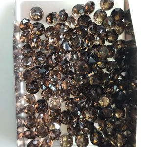 Cuarzo Ahumado Natural de 5.5MM, Corte Brillante Redondo, Gema Suelta de la Mejor Calidad para la Fabricación de Joyas - Product Image 3