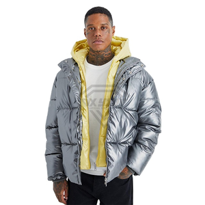 Chaqueta de Plumón Ligera para Hombre, Fabricada a Medida por OEM, Chaqueta de Invierno de Nailon y Poliéster de Alta Calidad, Chaquetas de Plumón para Hombre - Product Image 1
