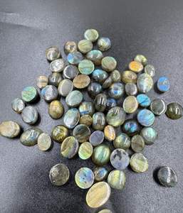 หินอัญมณีลาบราดอไรต์ธรรมชาติแบบหลวมหลายรูปทรงเรียบเนียนเจียระไนขนาดฟรีสำหรับการทำเครื่องประดับขายส่ง - Product Image 3
