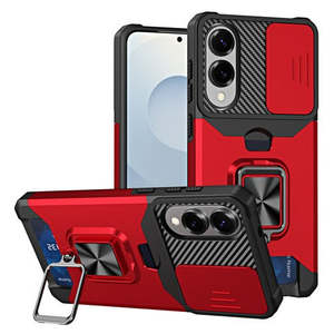 Samsung Galaxy S25 Edge <b>Magnetic</b> Kickstand W/ Sliding <b>Camera</b> Cover Card Slot - Product Image 1