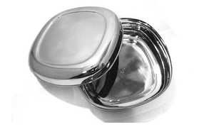 Ensemble de contenants réutilisables en acier inoxydable de haute qualité, forme carrée, étanches, multifonctionnels, faciles à nettoyer pour les déjeuners - Product Image 3