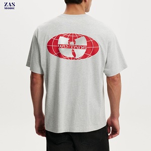 Camiseta Personalizable de Algodón 100% para Hombre, Talla Grande, Cuello Redondo, Manga Corta, Corte Regular, Suave y Cómoda, Informal, con Logotipo Estampado en la Parte Delantera, 220g - Product Image 1