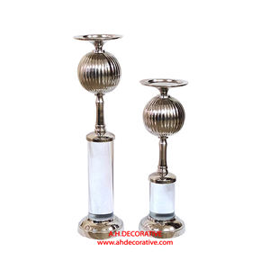 Gold & Silver Acrylic Stem <b>Candle</b> <b>Holder</b> <b>Candle</b> <b>Holder</b> Sample Available Tall <b>Floor</b> <b>Standing</b> Handmade <b>Candle</b> <b>Holder</b> - Product Image 2