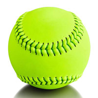 Balle de Softball officiel en cuir Durable bon marché, balle de Baseball pour l'entraînement/Logo personnalisé Direct d'usine