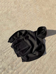 Sudadera con Capucha Lisa y Gruesa de 500/400 g/m², Estilo Cuadrado, para Hombre, de Algodón, Talla Grande, Personalizable, Fabricante de Sudaderas con Capucha, Sudadera Corta de Gran Peso - Product Image 3