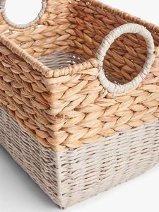 Handmade Vietnamese Haycinth Wicker Storage <b>Basket</b> <b>Tray</b> Food Safe Home Kitchen Organizing Crafted Cloth Tool Laundry <b>Baskets</b> - Product Image 5