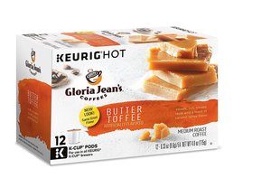 Cafés Gloria Jean's Coffees Butter Toffee, dosettes Keurig K-Cup individuelles, café aromatisé torréfié moyen, 72 unités - Product Image 4