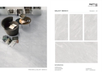 Même les carreaux gris chambre à coucher porcelaine mat anti-dérapant résistant à l'usure 600x1200 Guangdong finement sculpté carreaux de sol émaillés