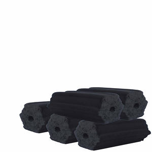 Narguilé Shisha à faible teneur en cendres Hexa noir briquette de charbon de bois produit indonésien coquille de noix de coco naturelle 10Kg Carton marque propre acheteur Europe - Product Image 2