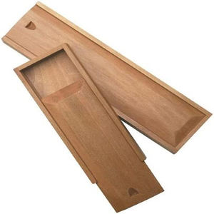 Boîte à stylos et crayons en bois d'acacia, boîte à crayons moderne en bois combiné, meilleur article pour table, livré à bas prix - Product Image 6